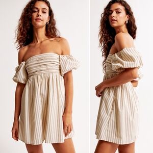 Abercrombie & Fitch Emerson Off-Shoulder Mini Dress / Skort